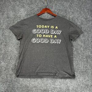 ModernLux Top Womens Medium Short Sleeve Today is a Good Day to Have a Good Day